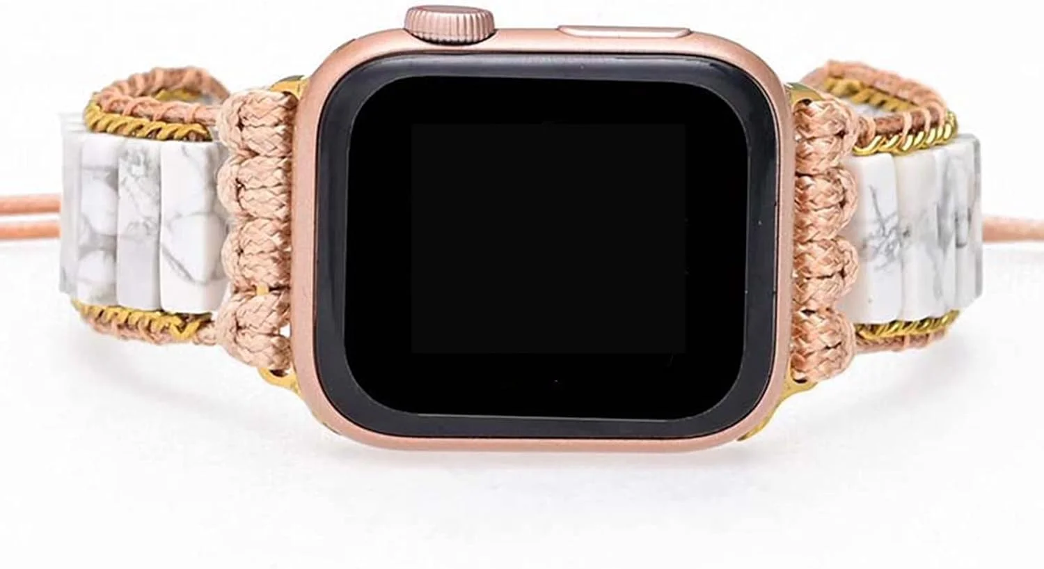 Correa para smartwatch Apple Watch jaspe bohemio piedra natural 38mm a 45mm