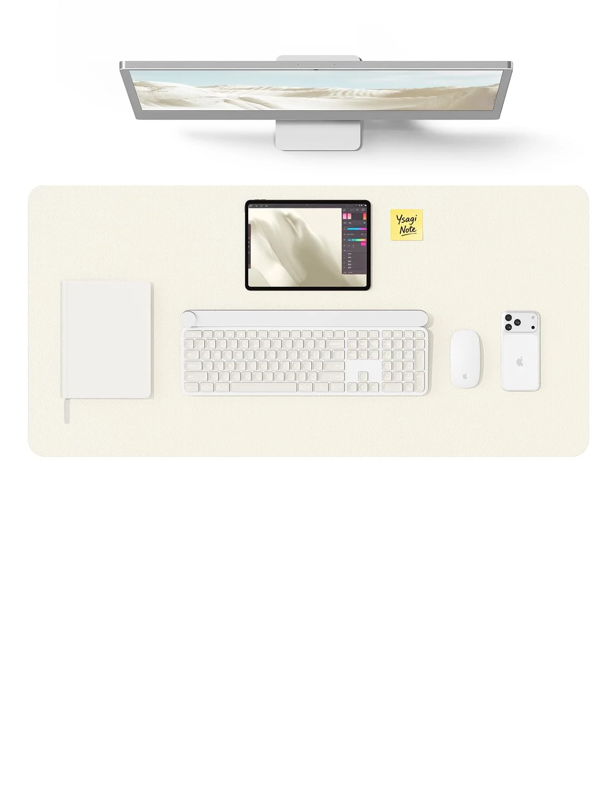 Mouse pad Ysagi Desk Protector cuero PU antideslizante impermeable