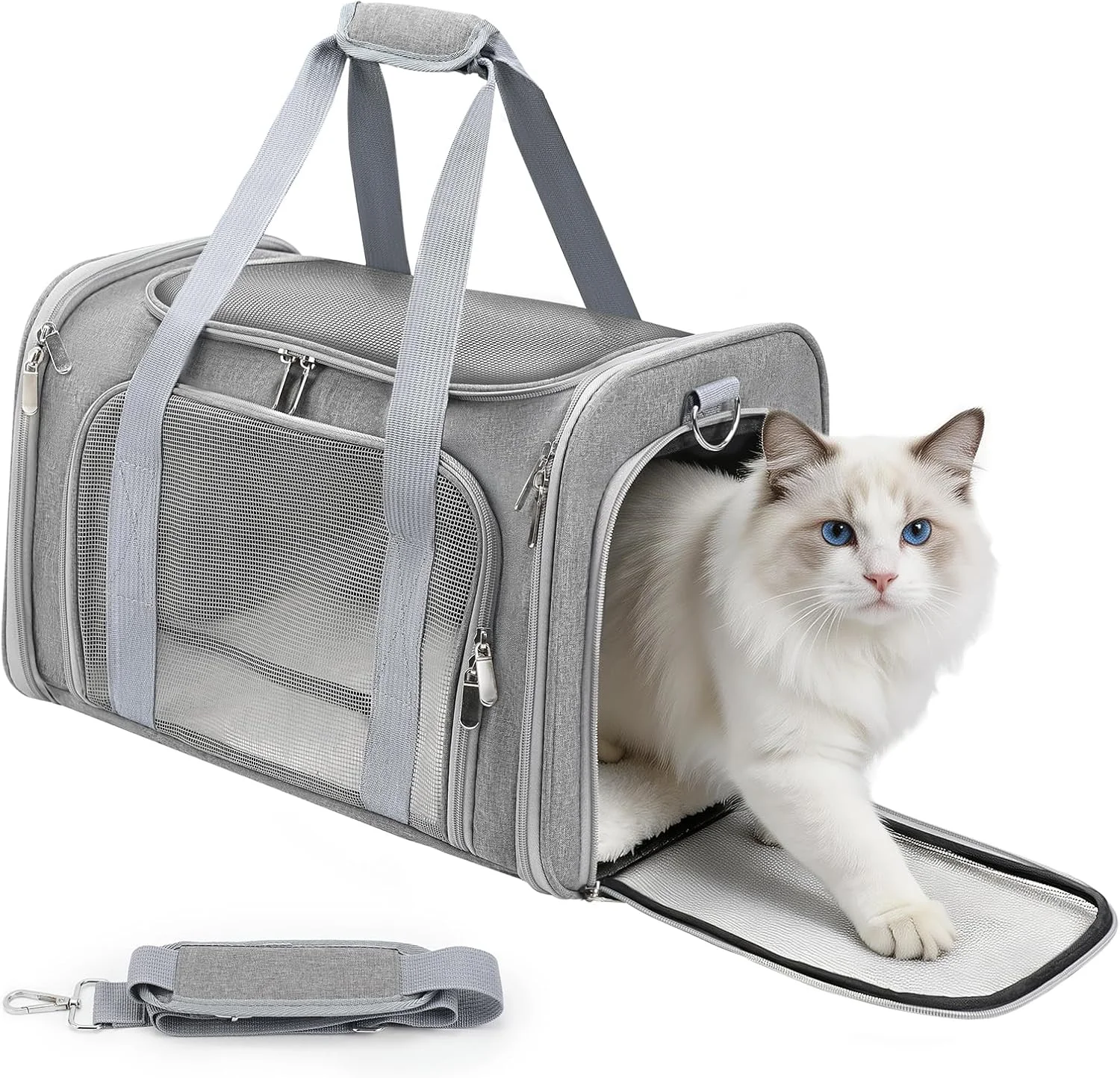 Zedkeys Cat Carrier Soft, Dog Carriers for Small Dog/Large Cat (Up to 16lb)