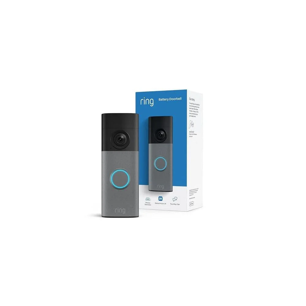 Videotimbre Ring con video de gran calidad Retinal 2K, zoom mejorado 6x, comunicación bidireccional, batería integrada y Alexa compatible