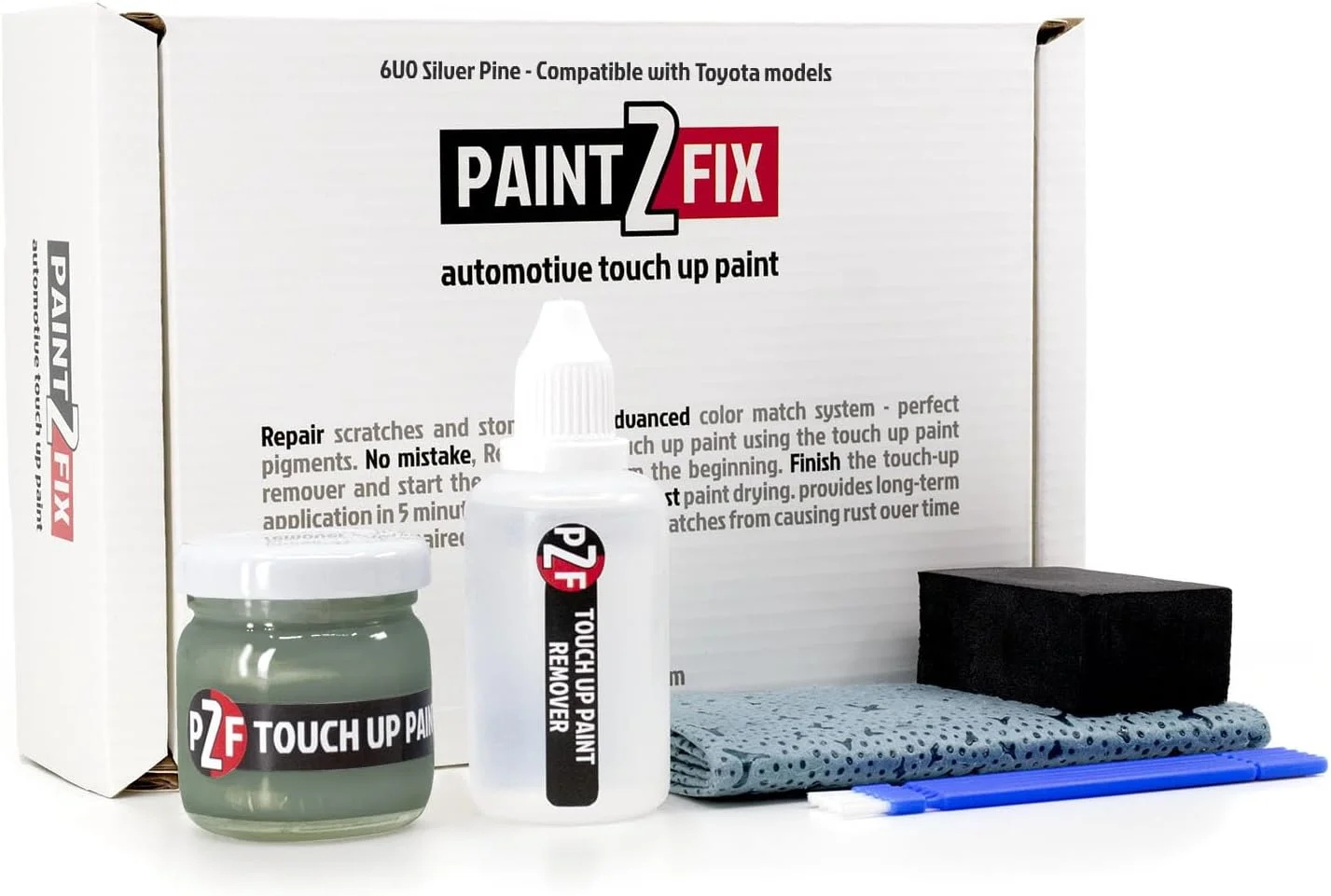 Pintura en spray retoque 6U0 Silver Pine para Toyota 1.35 fl oz