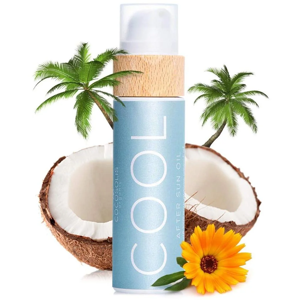 Loción After Sun Cocosolis Cool para rostro y cuerpo con 9 aceites orgánicos