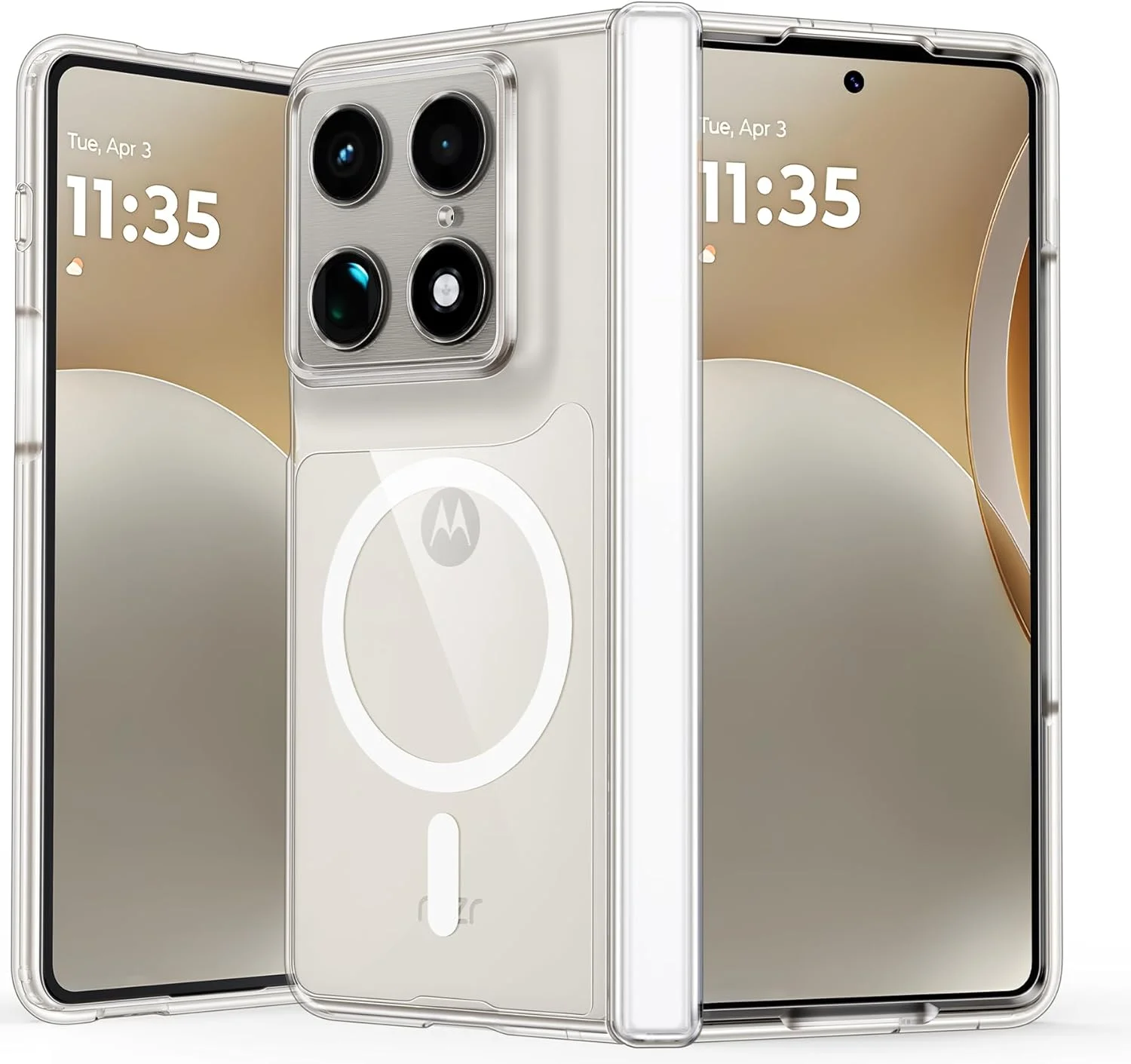 Funda para Motorola Razr Fold con protección de bisagra y carga magnética