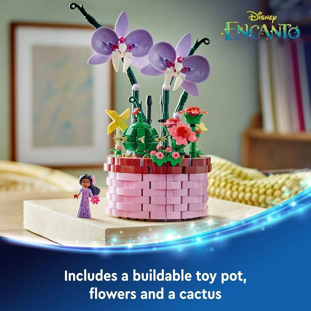 LEGO Disney Encanto: Construye la Maceta de Isabela con Mini-Muñeca, Ideal para Jugar y Decorar, Regalo para Niños