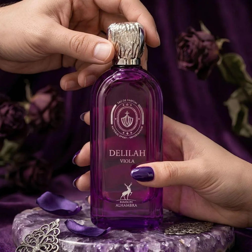 Maison Alhambra Delilah Viola EDP para mujer, perfume floral afrutado, botella de 100 ml. Ideal para todo el día