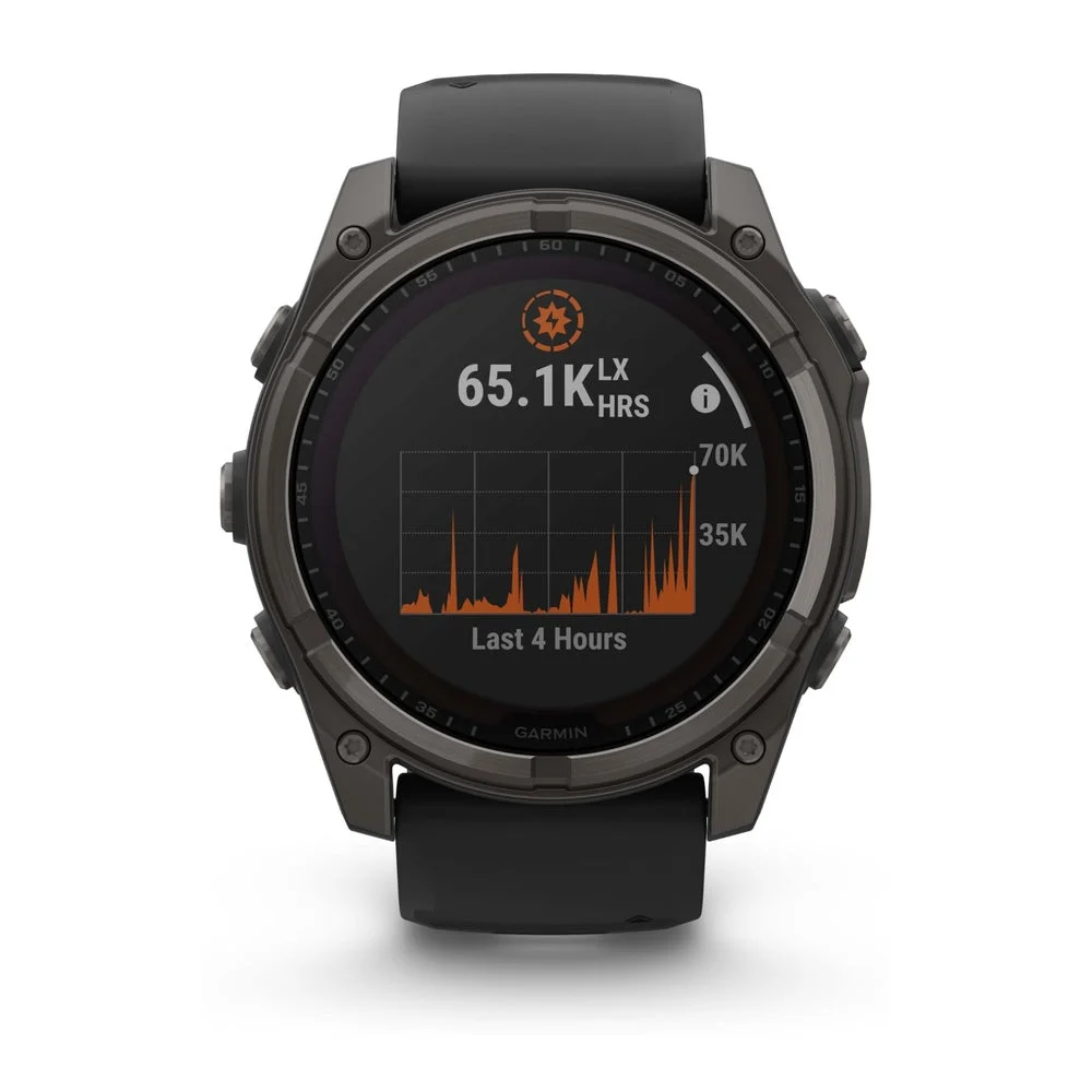 Garmin Fenix 8 - Sapphire Solar - Titanium Carbon Gray