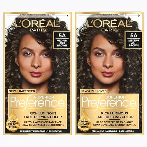 Tintura Permanente L'Oreal Paris Superior Preference Castaño Ceniza Medio 5A