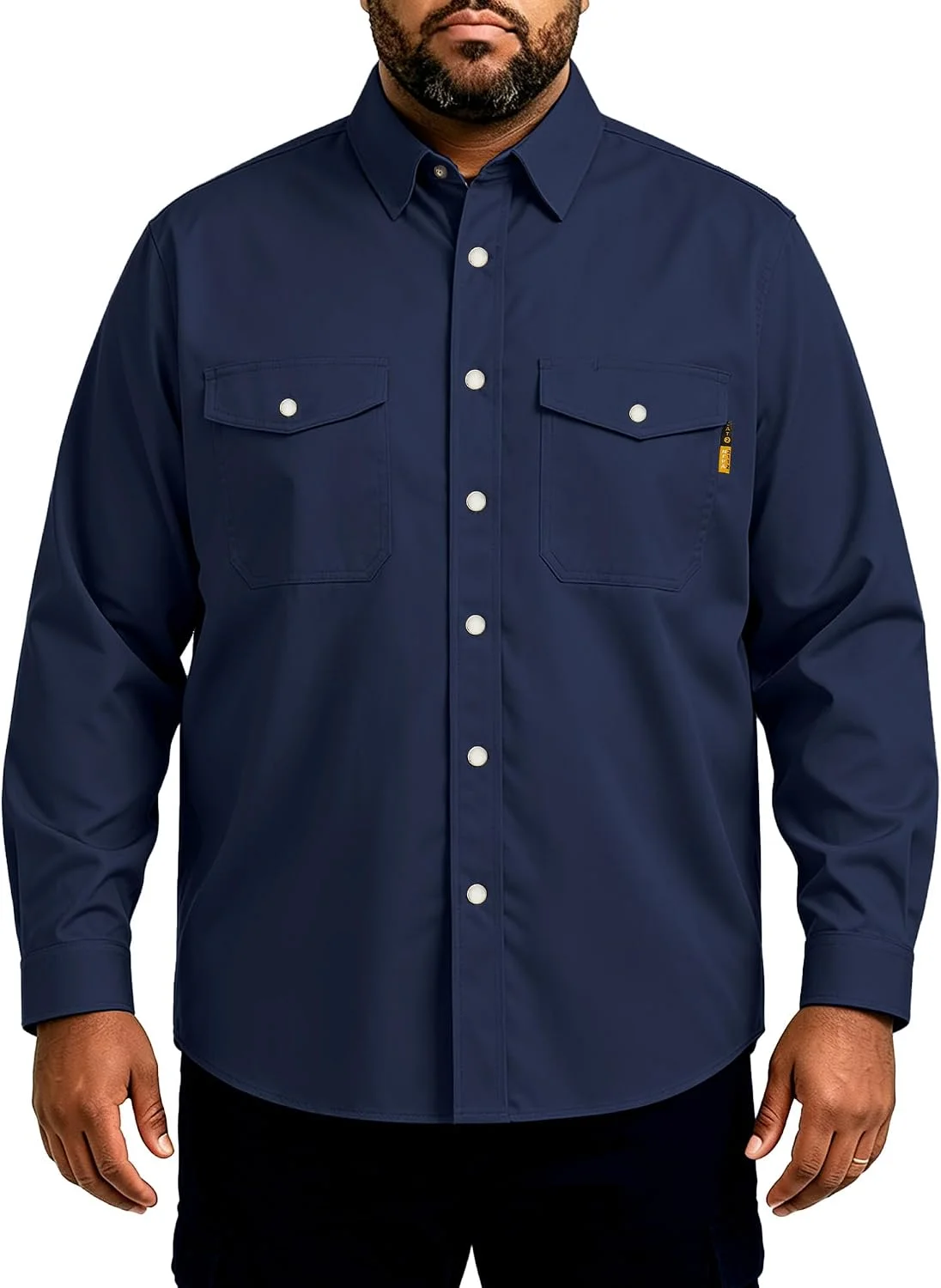 Camisa de trabajo resistente al fuego Workweya cuadros 6.5oz