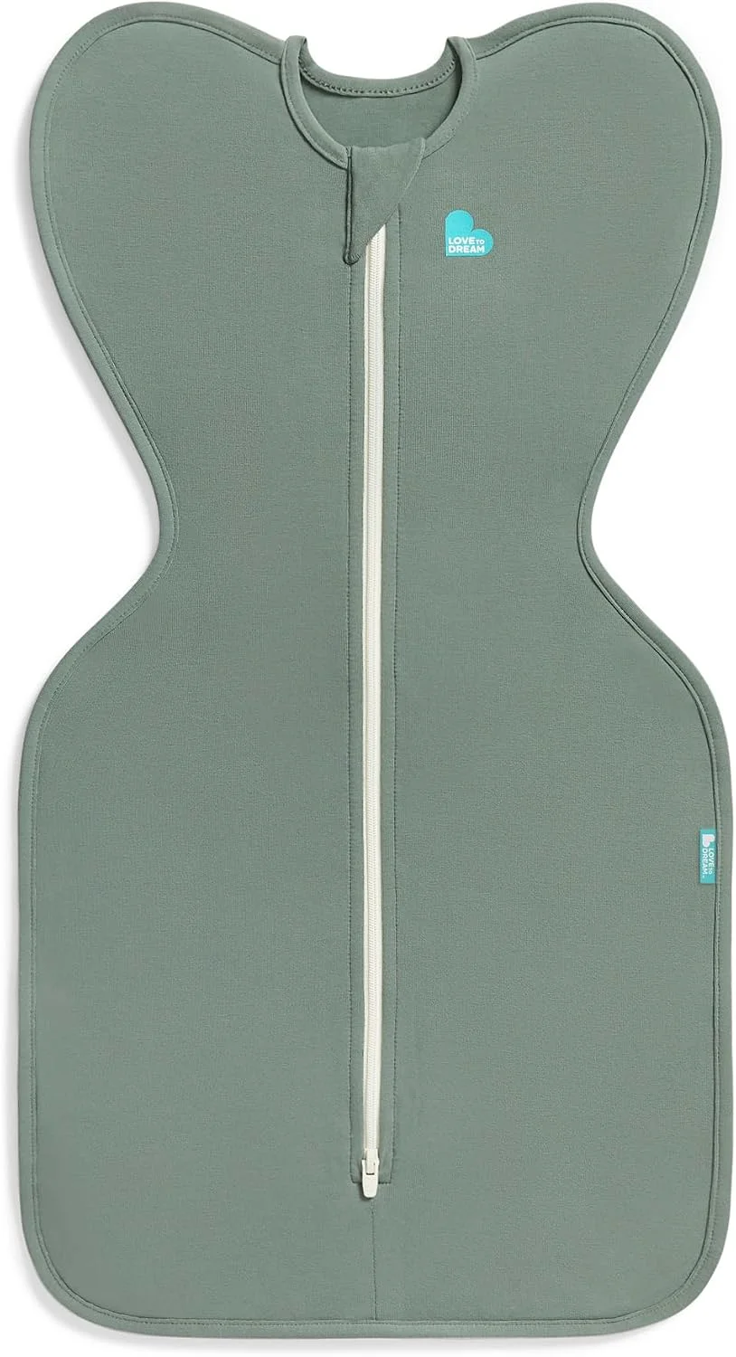 Love to Dream Swaddle Up, Baby Sleep Sack | 1.0 TOG, 4.4-5 lbs, Deep Olive