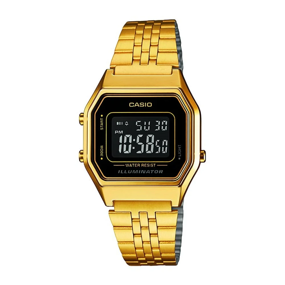 Casio Ladies LA680WGA-1B Gold Metal Quartz Watch