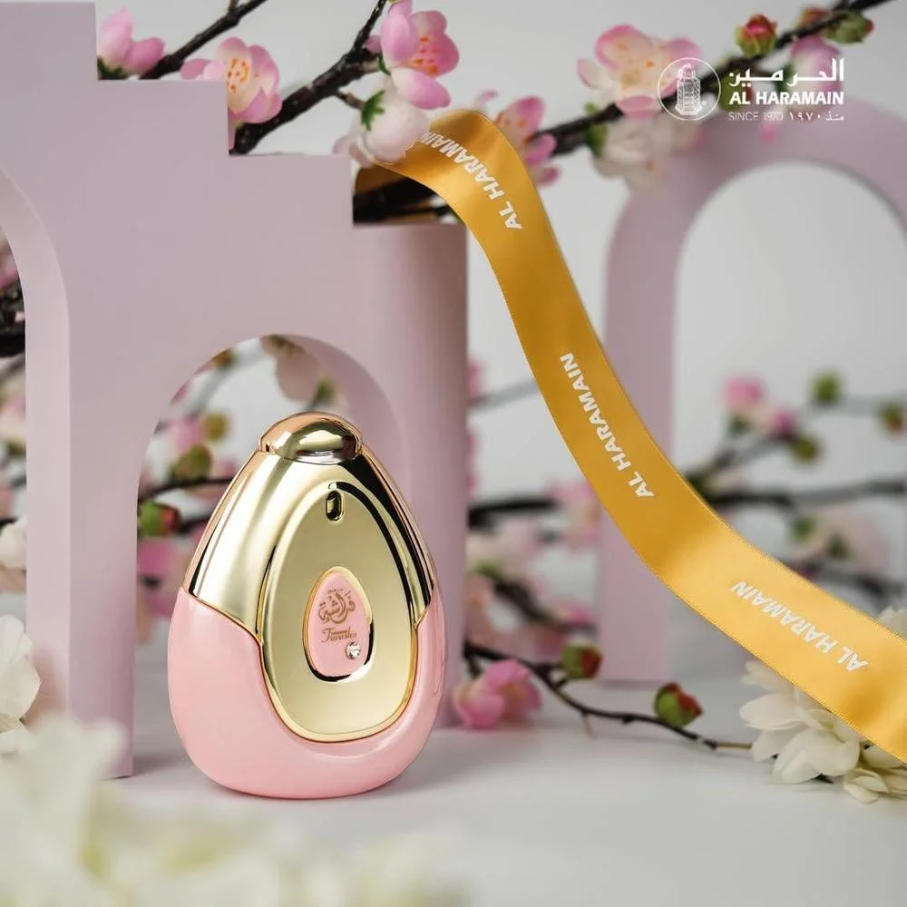 Perfume árabe Al Haramain Farasha para mujer, fragancia floral almizcle y madera, elegante y duradera