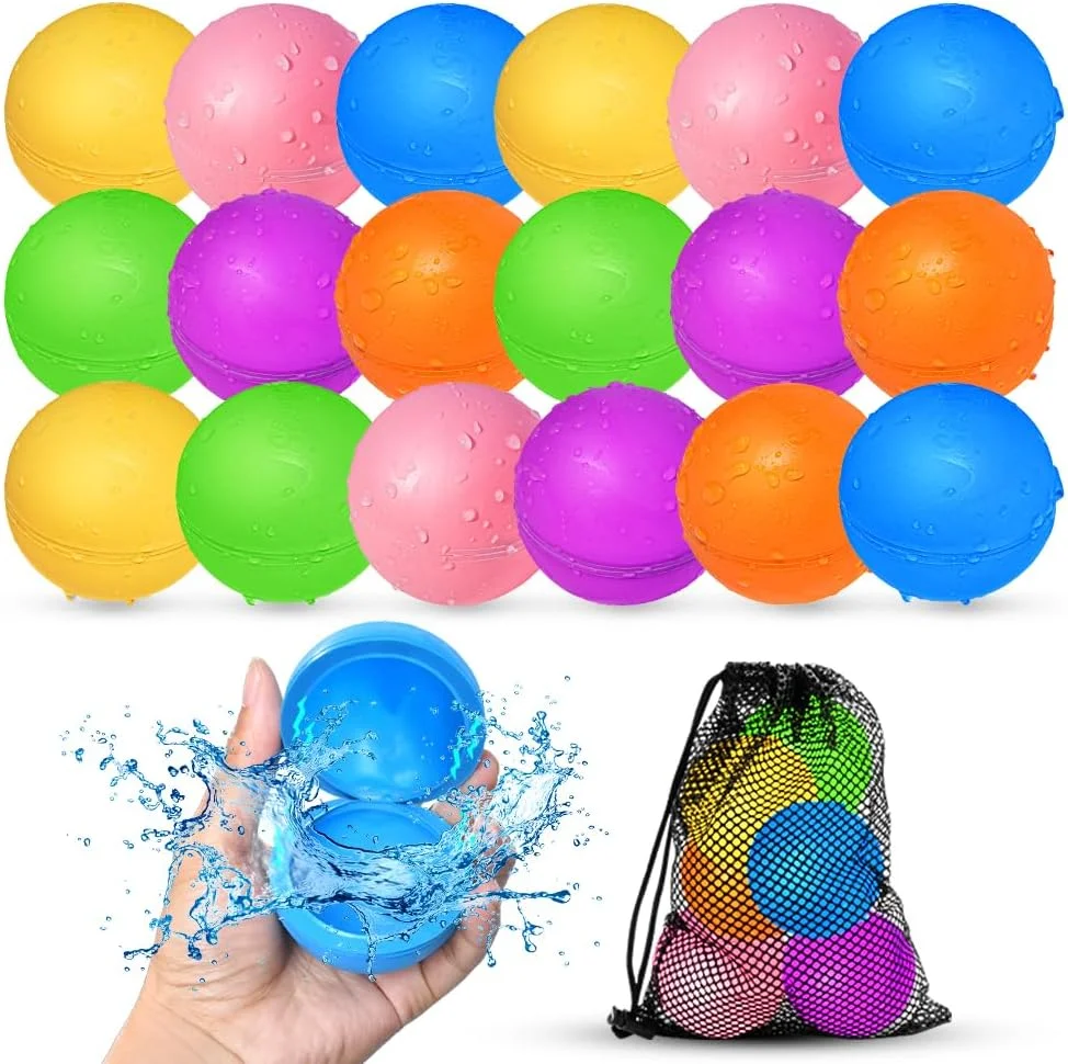 Juguete de playa globos de agua reutilizables Smirodi 18 piezas