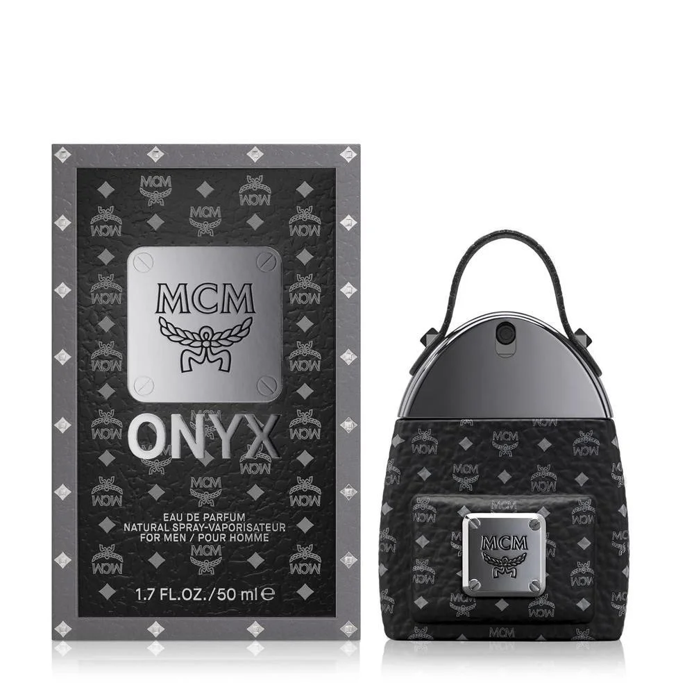 MCM ONYX Eau de Parfum, fragancia masculina de larga duración con esencia Woody Fougère en formato spray