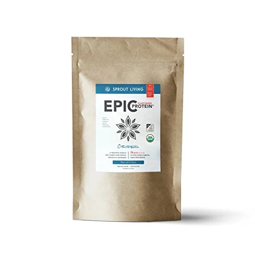 Sprout Living Plant Based Protein & Superfoods Powder, Original, Unflavored | Organic Protein Powder, Vegan, Non Dairy, Non-GMO, Gluten Free, Sugar Free, Perfect Keto Drink Mix (5 lb)