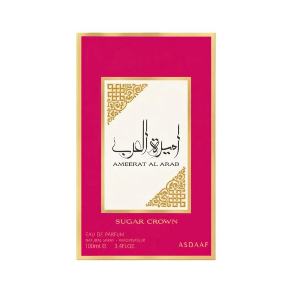Lattafa Ameerat Al Arab Sugar Crown Eau de Parfum en espray para mujer – Fragancia dulce floral y afrutada de larga duración
