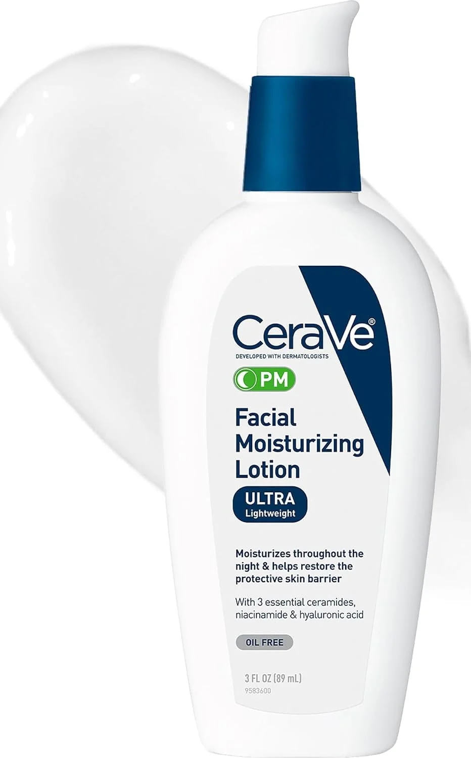 Hidratante Facial CeraVe PM para Piel Seca, 3 oz