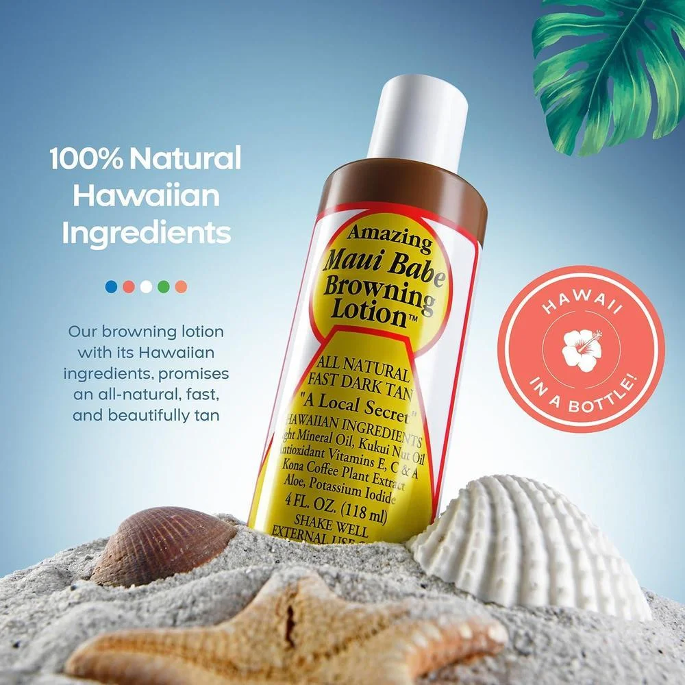 Acelerador de Bronceado Hawaiano Natural con Vitaminas y Antioxidantes 118ml