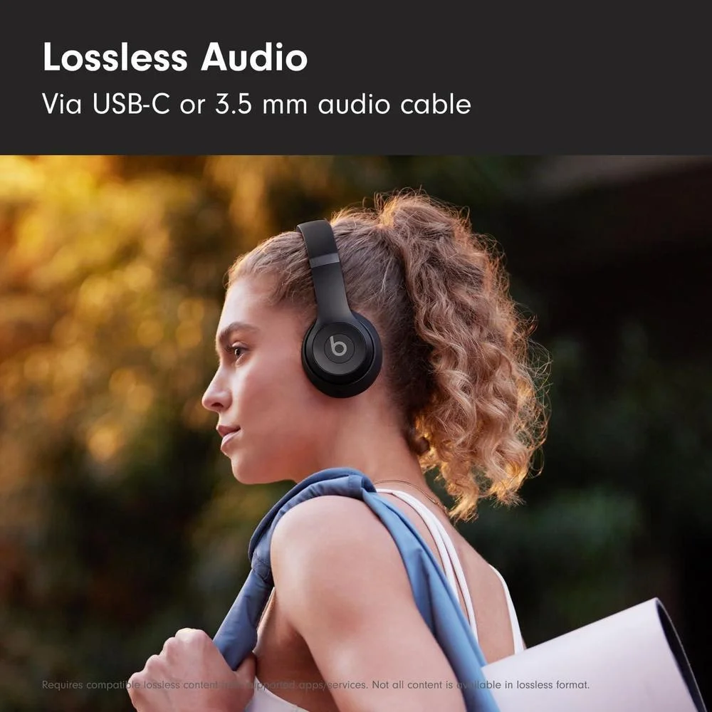 Beats Solo 4, Auriculares Bluetooth inalámbricos con compatibilidad Apple y Android, batería de hasta 50 horas, color negro mate