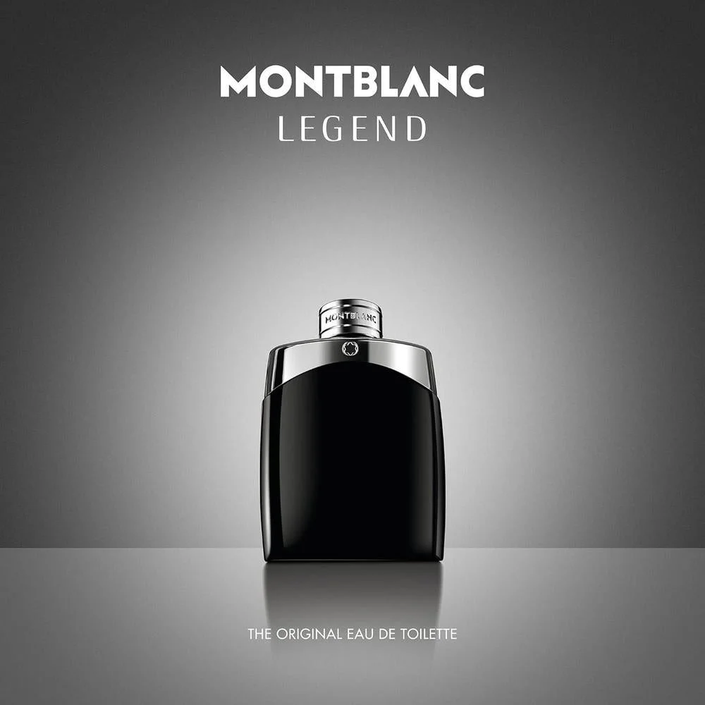 MONTBLANC Legend Eau de Toilette, fragancia duradera con notas de bergamota, jazmín y sándalo, fresca y fougère