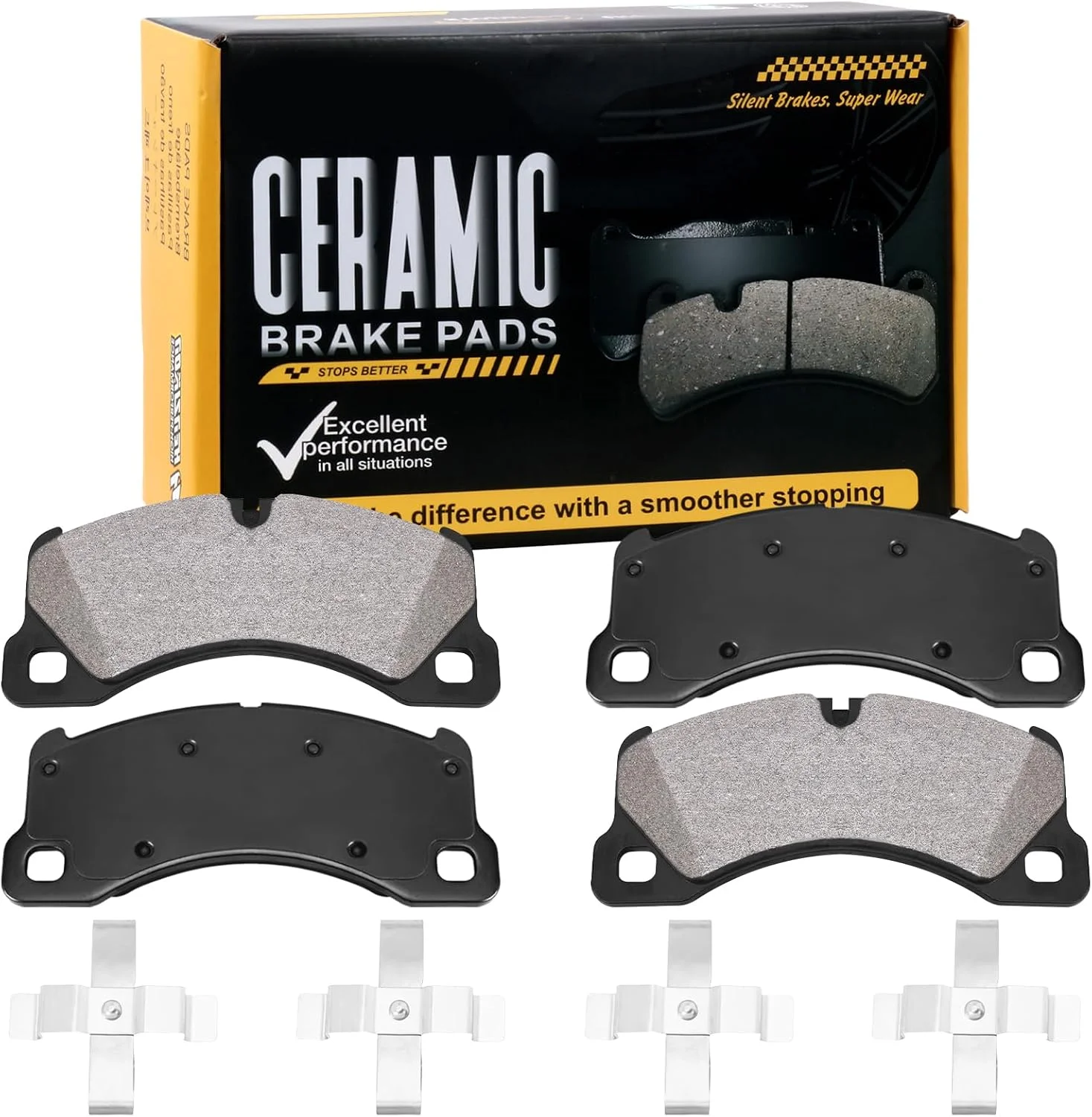 Pastillas de freno delantero cerámicas D1349 para Porsche Cayenne, Macan, Panamera y Volkswagen Touareg