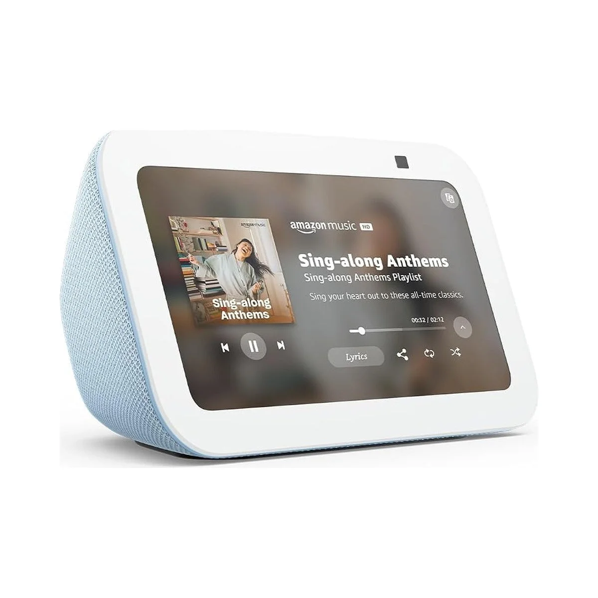 Amazon Echo Show 5 (newest model), Smart display, Designed for Alexa+, 2x the bass and clearer sound, Cloud Blue