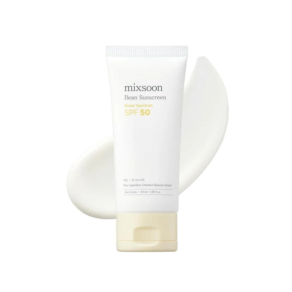 Mixsoon Protector Solar Coreano SPF 50, Textura Ligera y Aireada, Sin Fundición Blanca, Apto para Maquillaje y Uso Diario