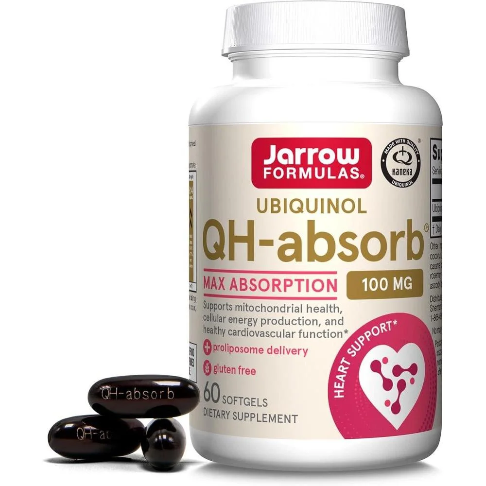 Suplemento QH en gomitas de Jarrow Formulas con alta absorción, apoyo energético y antioxidante para salud cardiovascular