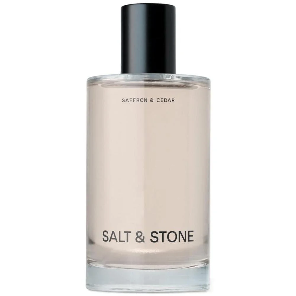 Salt & Stone Body Mist con aroma de azafrán y cedro, para cabello y cuerpo, hidratante, unisex, vegano y sin crueldad