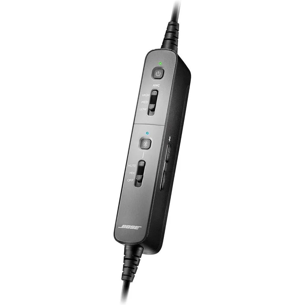 Auriculares de aviación Bose Proflight Series 2 con Bluetooth, cable de doble enchufe, cancelación de ruido y diseño ligero