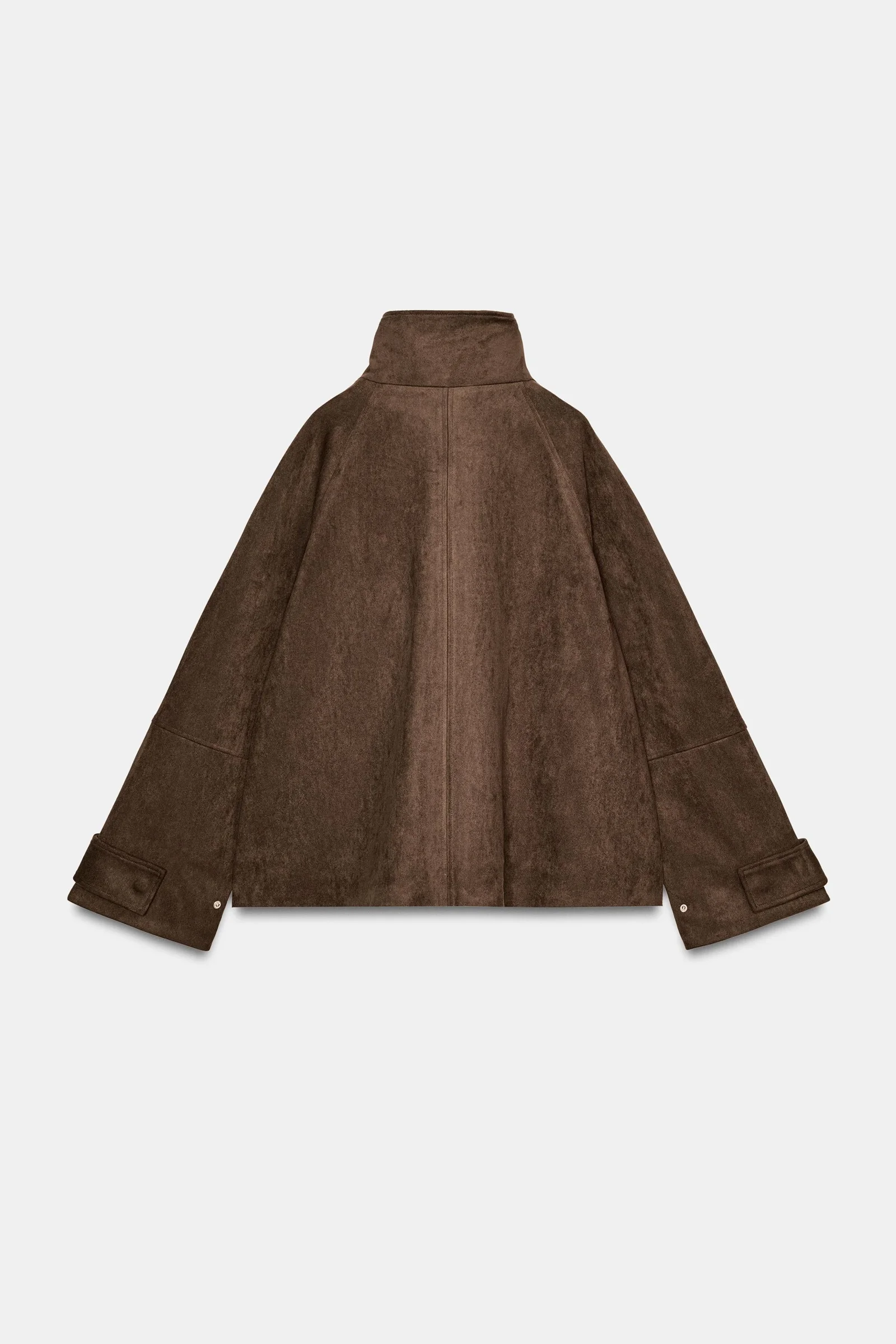 Chaqueta Efecto Ante Bolsillos Zara