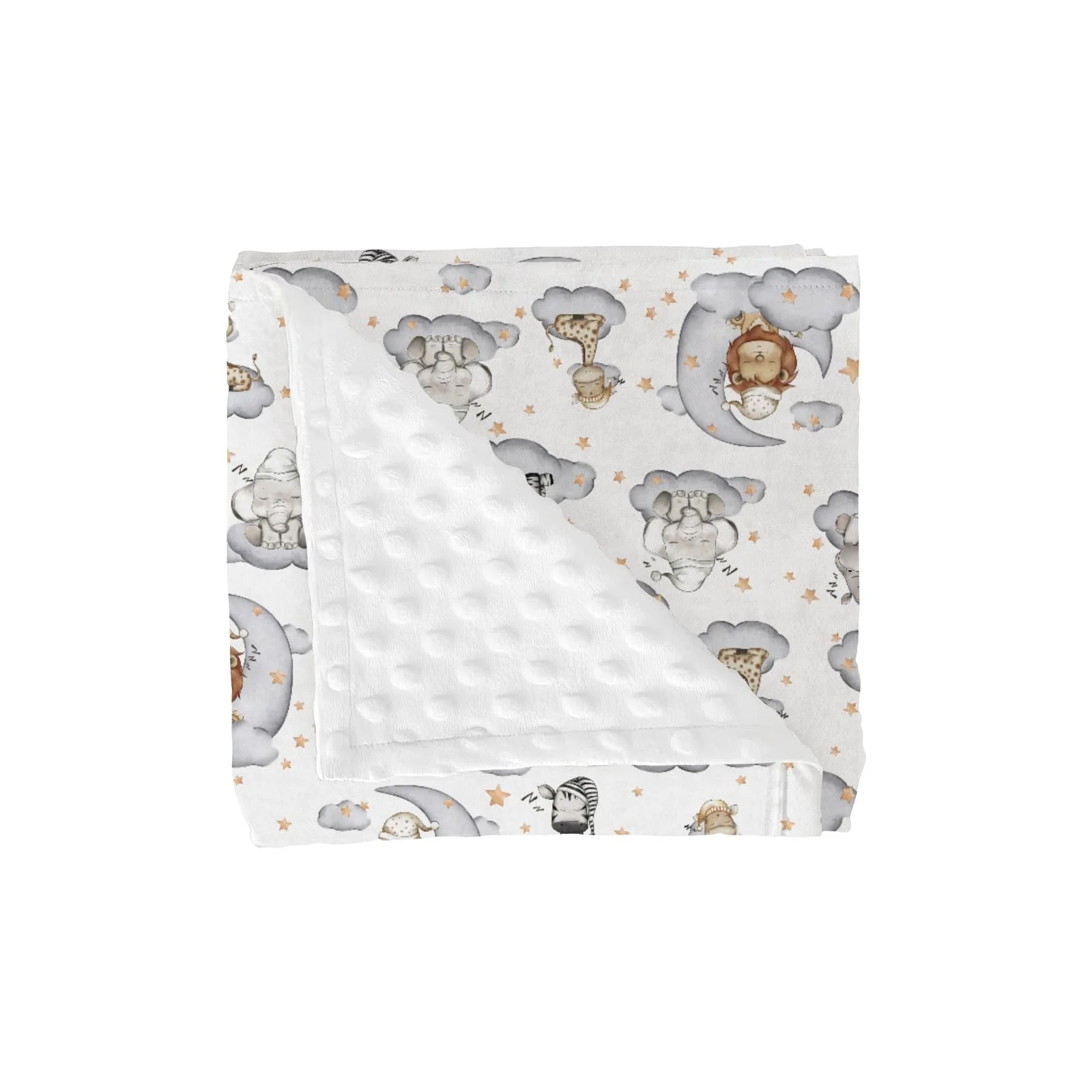 Manta para bebé Zoubqchy Sleepy Safari 30x40 pulgadas doble capa