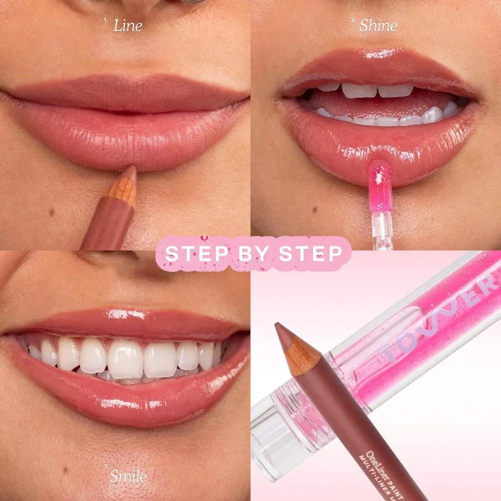 Line + Shine Set de Regalo Lápiz Labial y Brillo Labial