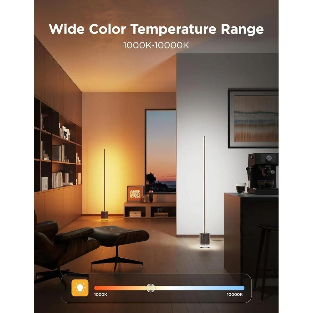 Lámpara de pie Govee con tecnología LuminBlend+, compatible con Matter, ideal para sala de estar, dormitorio y oficina