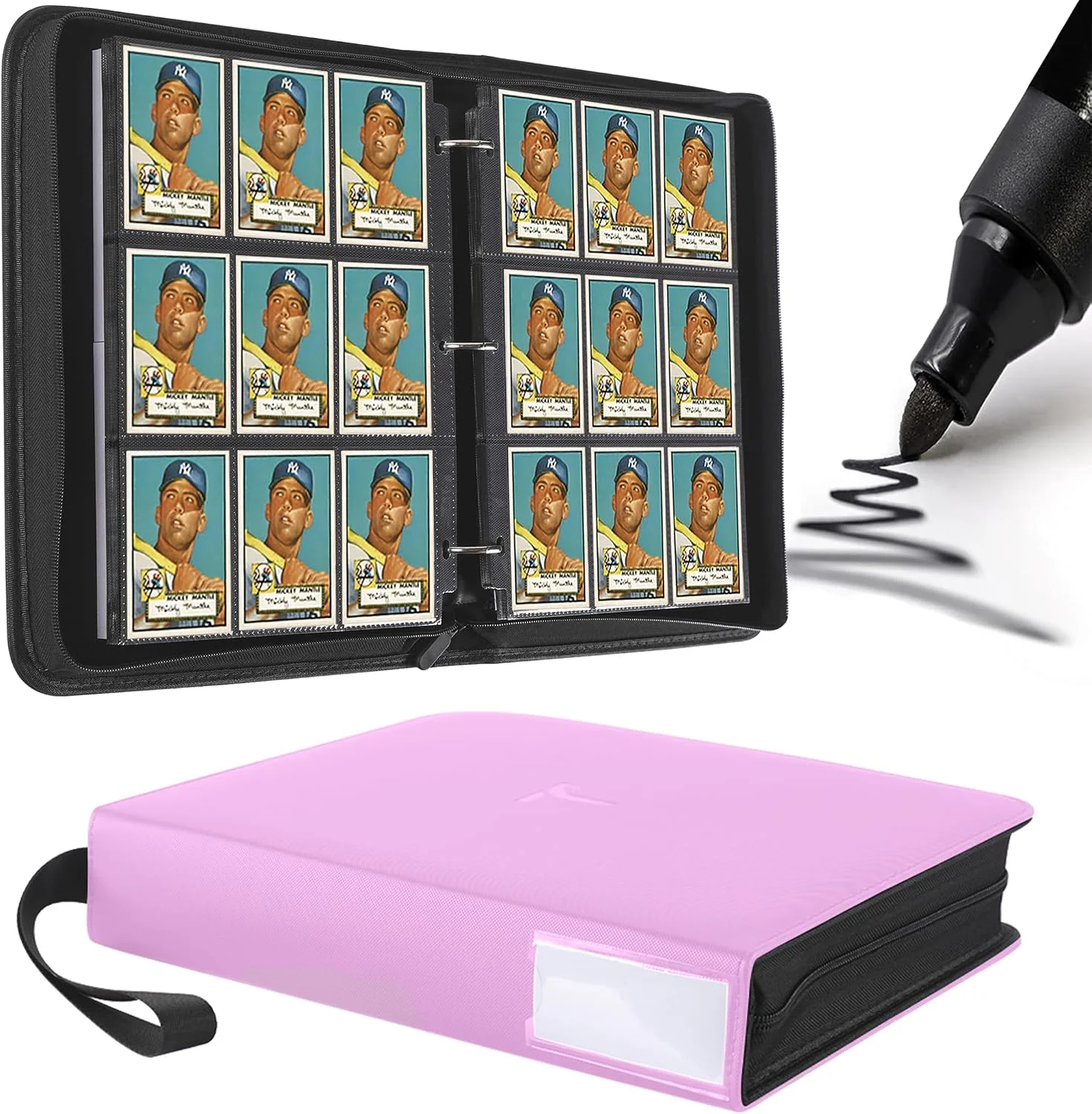 Álbum para cartas coleccionables 9 bolsillos TIFFDADA, capacidad 810+ cartas