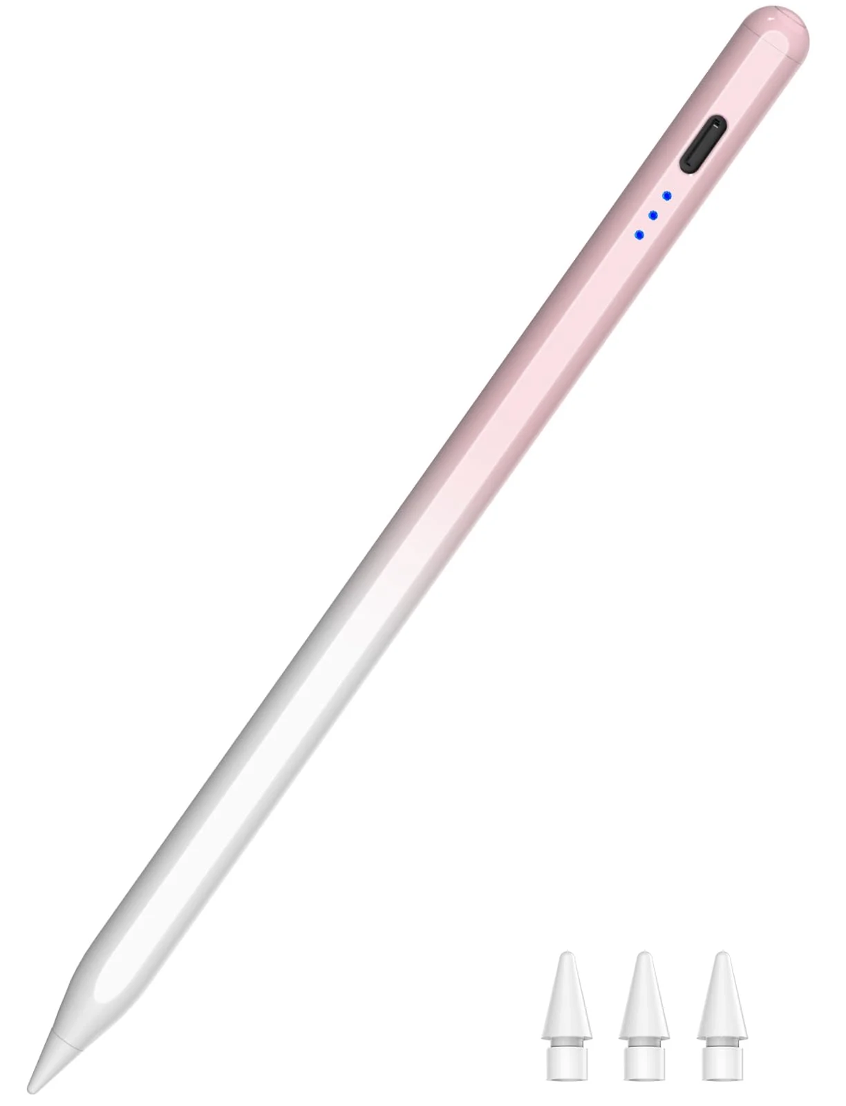 Lápiz stylus Hatoku para iPad 2018-2026 rosa y blanco