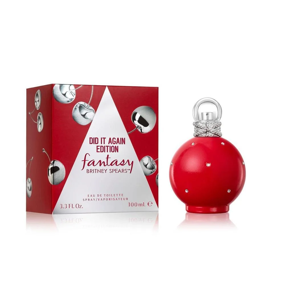 Britney Spears Fantasy: Did It Again Edition Eau De Toilette EDT Spray para mujer con aroma floral y afrutado seductor