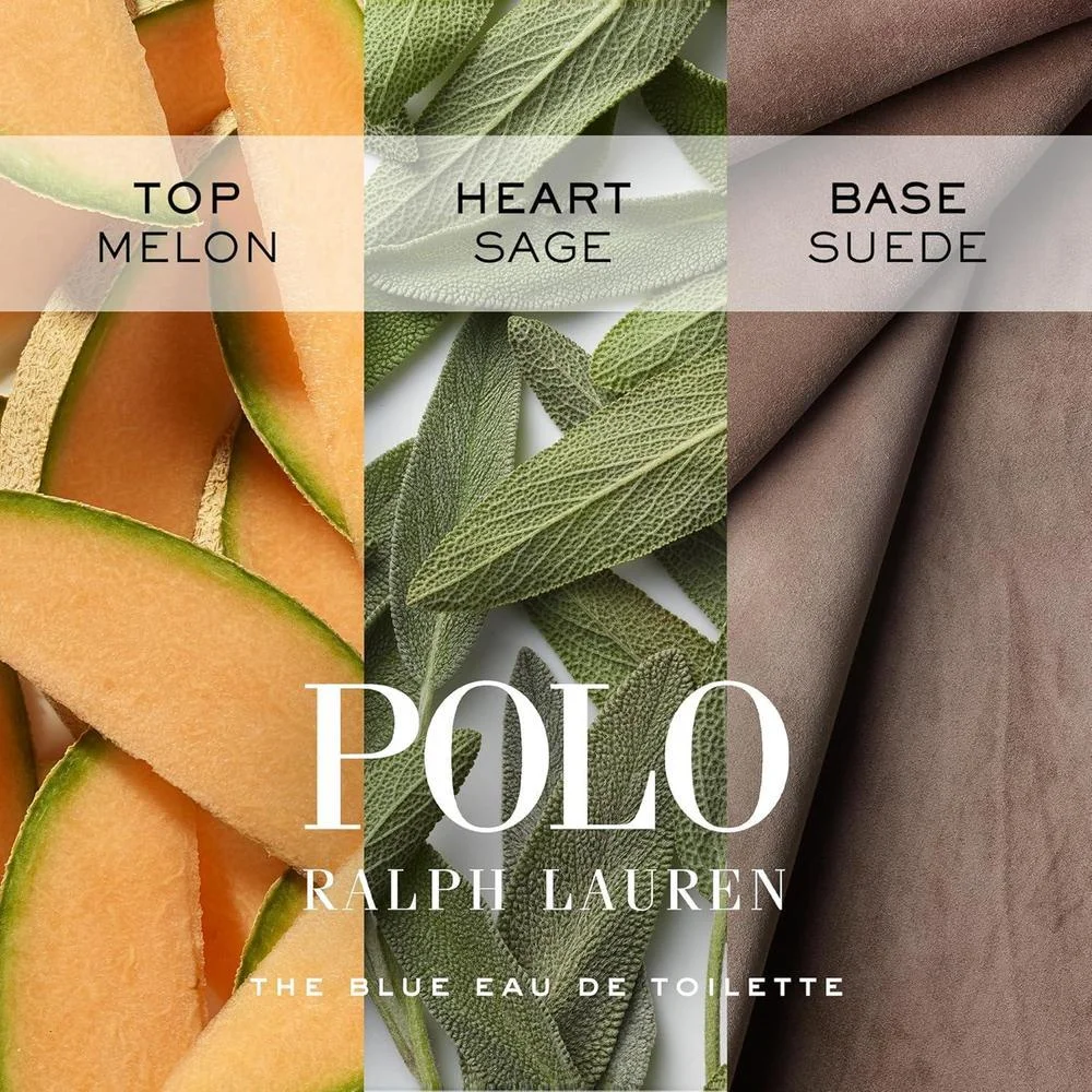 Ralph Lauren Polo Blue Parfum Colonia Hombre Acuático y Fresco con Cítricos, Romero y Vetiver Fragancia Intensa
