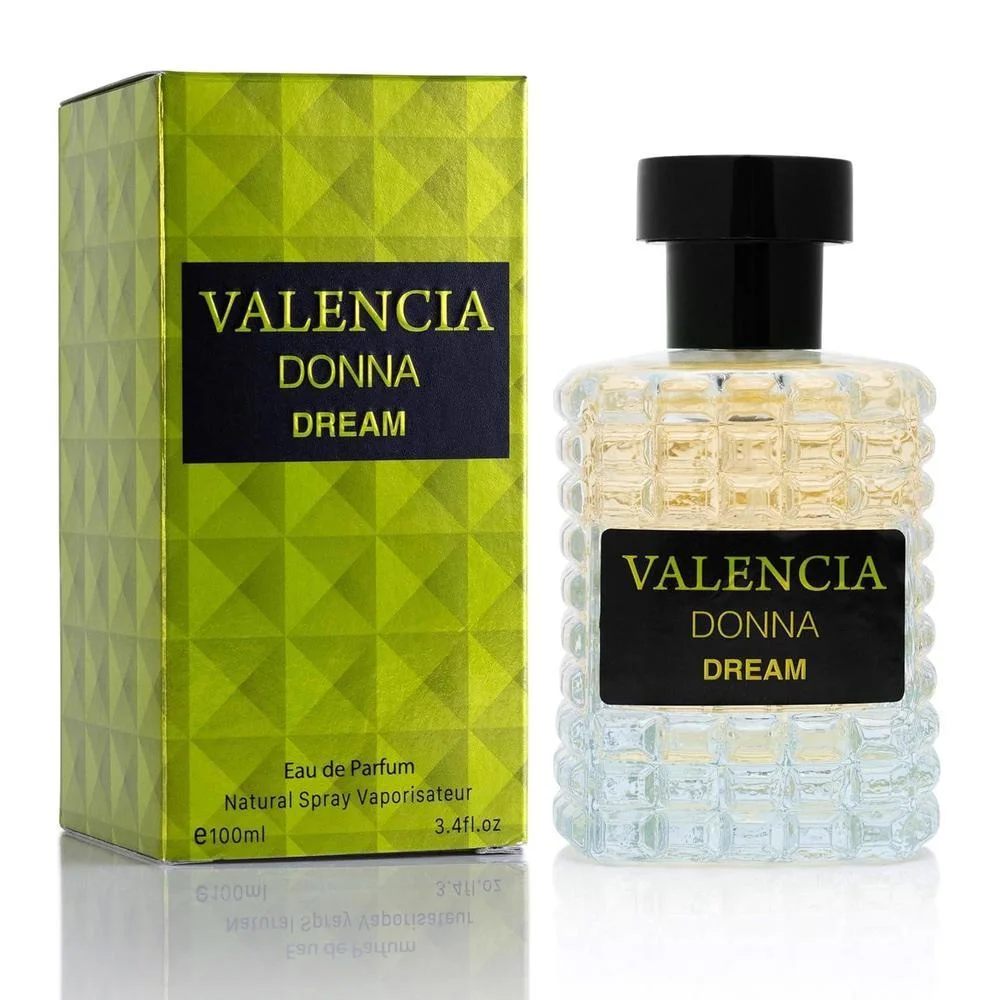 Valencia Donna Dream Eau De Parfum para mujer, fragancia floral cítrica con notas de lichi, bergamota, rosa turca y almizcle