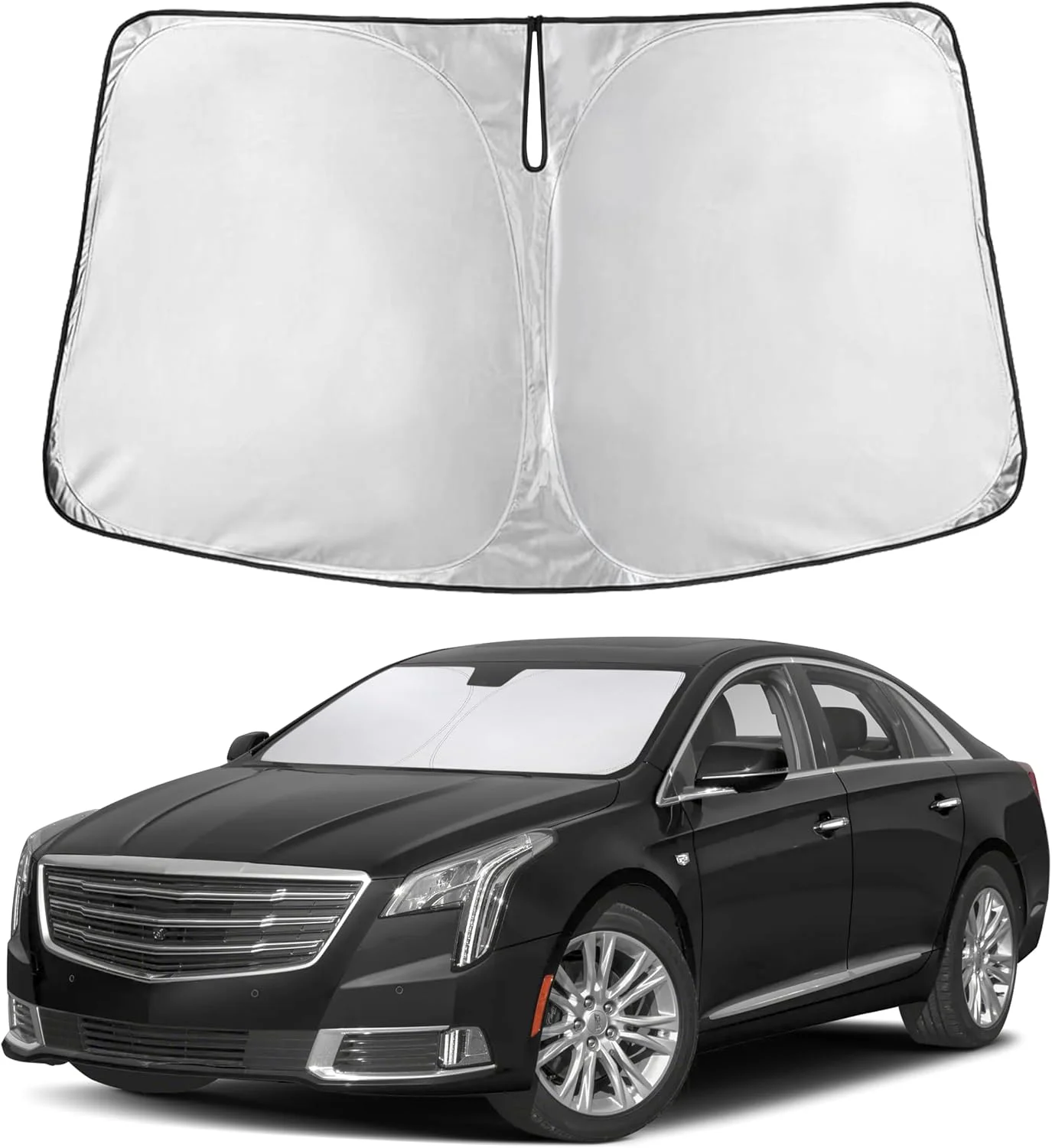 Parasol para parabrisas EcoNour compatible con Cadillac XTS 2013-2019