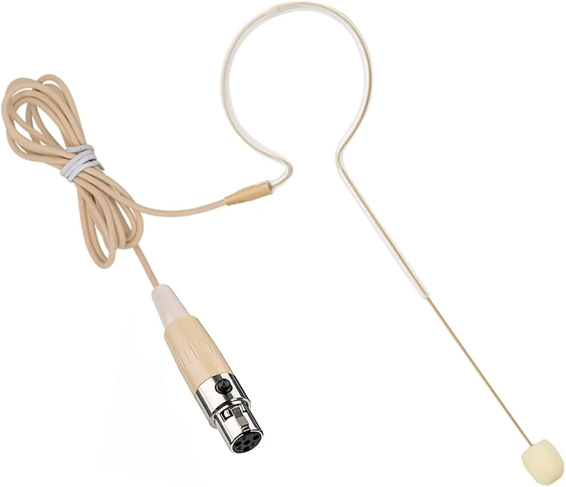 Micrófono de diadema single earhook compatible con Shure bodypack