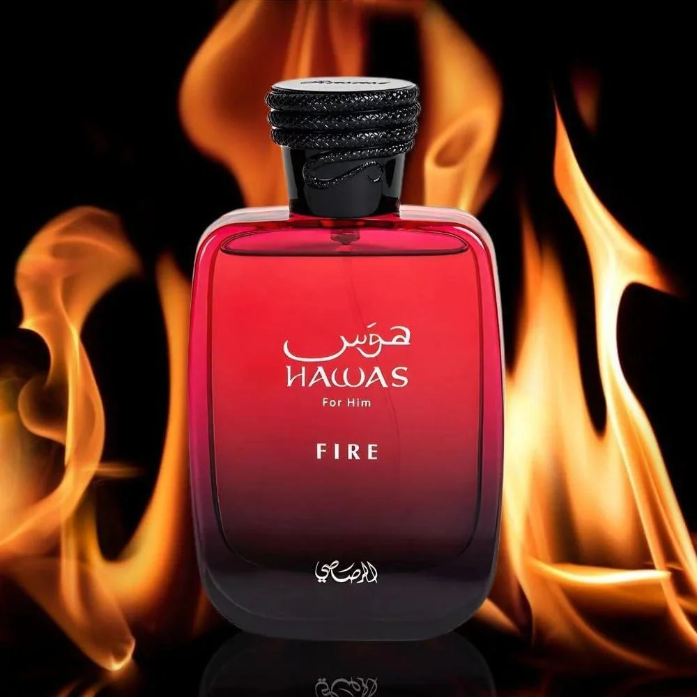 RASASI Hawas For Him & Hawas Fire Eau De Parfum Sprays, fragancias masculinas frescas e intensas con aromas duraderos y refinados