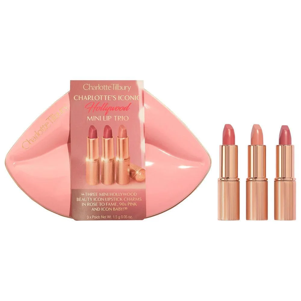 Mini Iconic Hollywood Lipstick Trío Set de Regalo