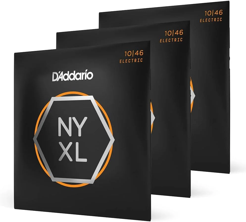 Cuerdas para guitarra eléctrica D'Addario NYXL 10-46, 3 juegos