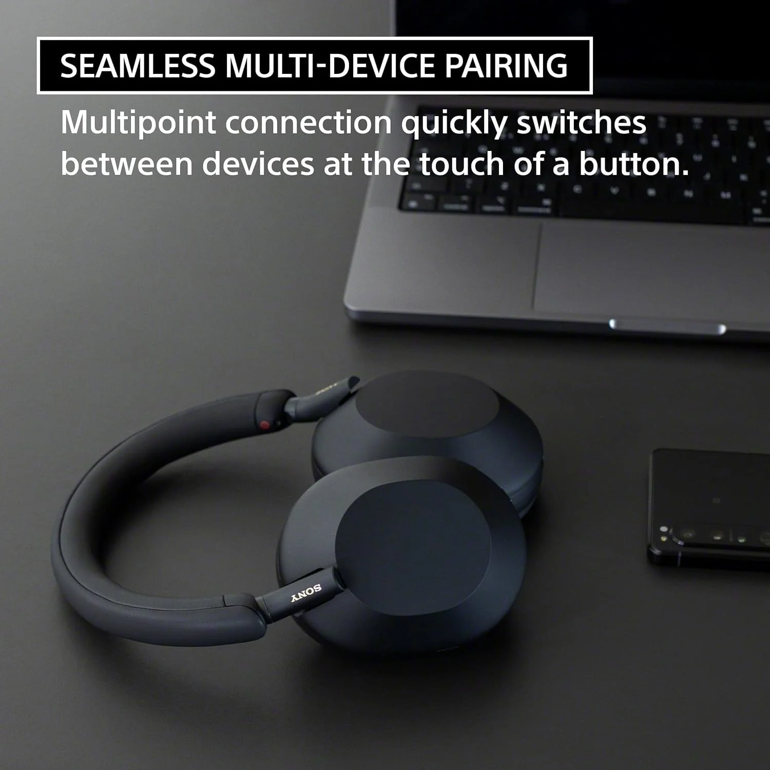 Sony WH-1000XM5 Premium Noise Canceling Headphones, Auto NC Optimizer, 30-Hour Battery, Alexa Voice Control, Black