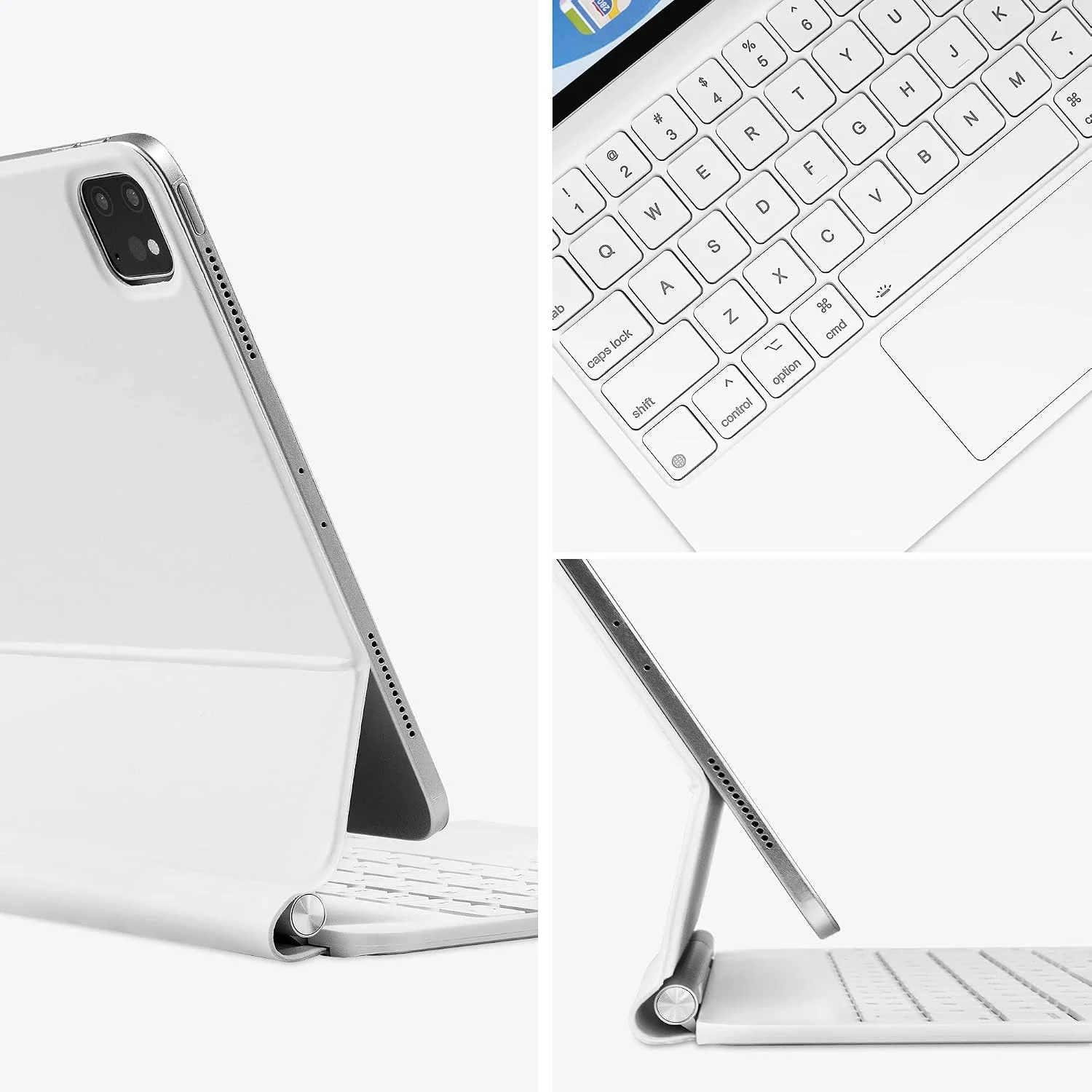 Funda con Teclado Magnético mobee para iPad Pro 13" (M4/M5) - Blanco