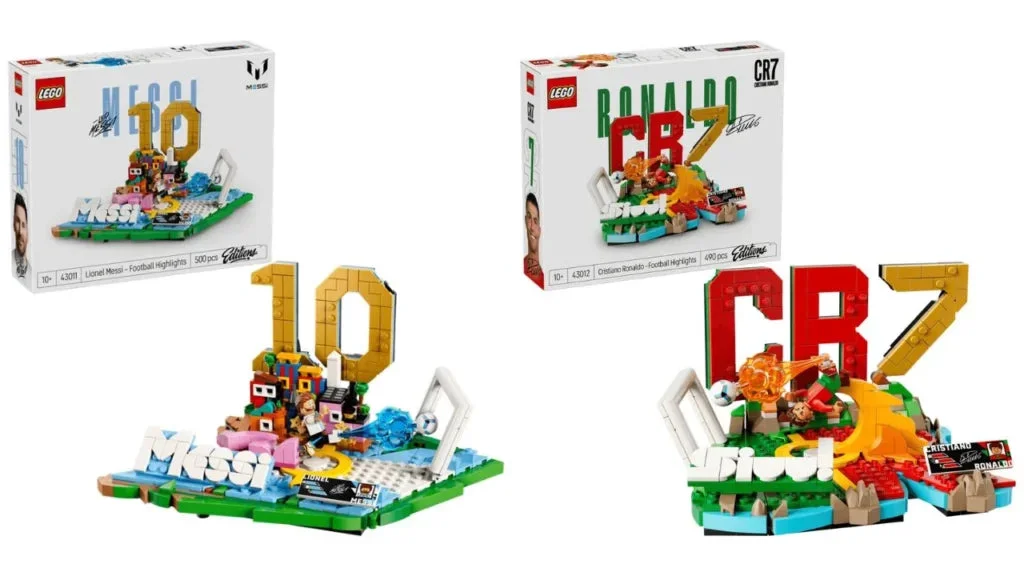 LEGO Lionel Messi + Lego Cristiano Ronaldo