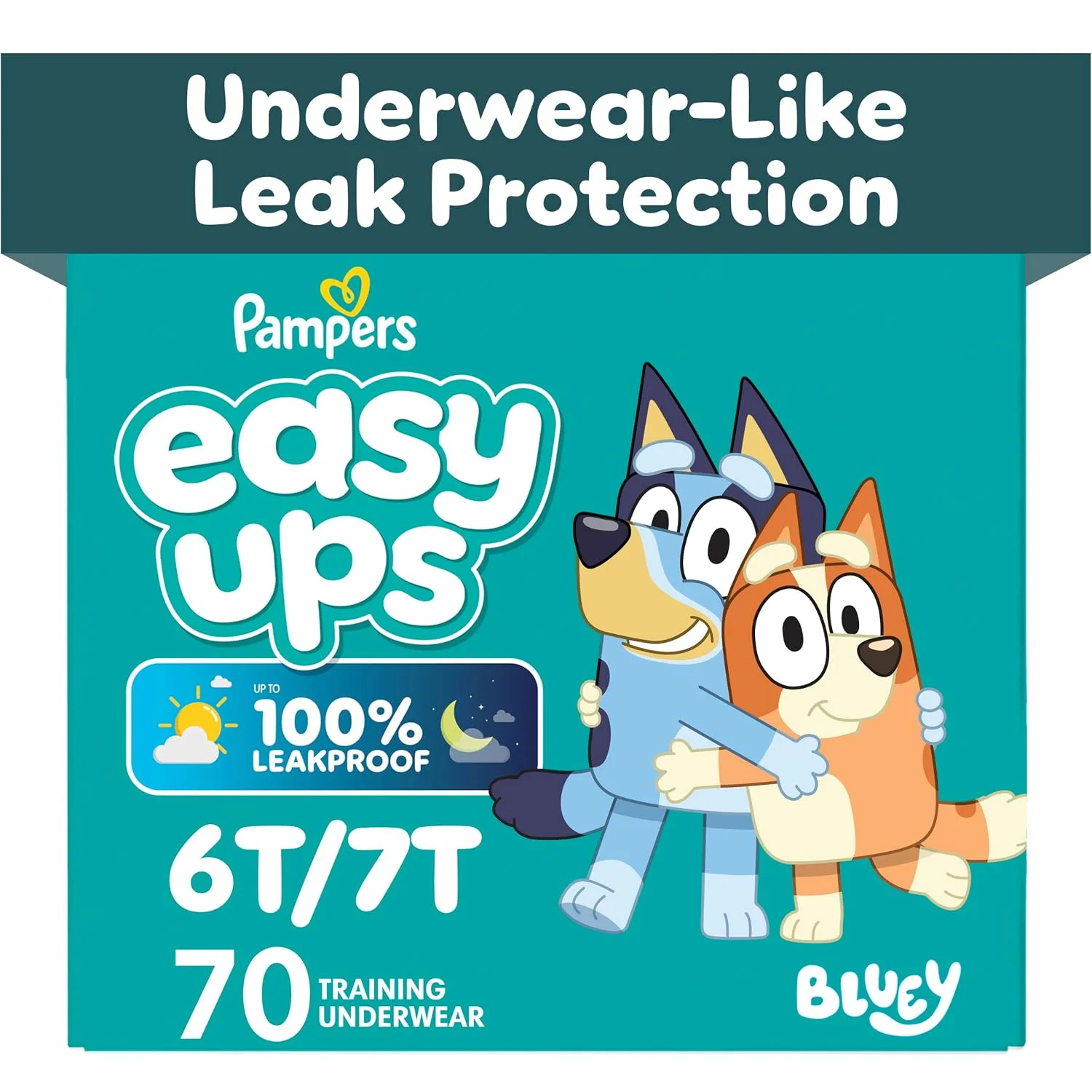 Pampers Easy Ups Bluey Calzoncitos de Entrenamiento Tallas 4 a 8