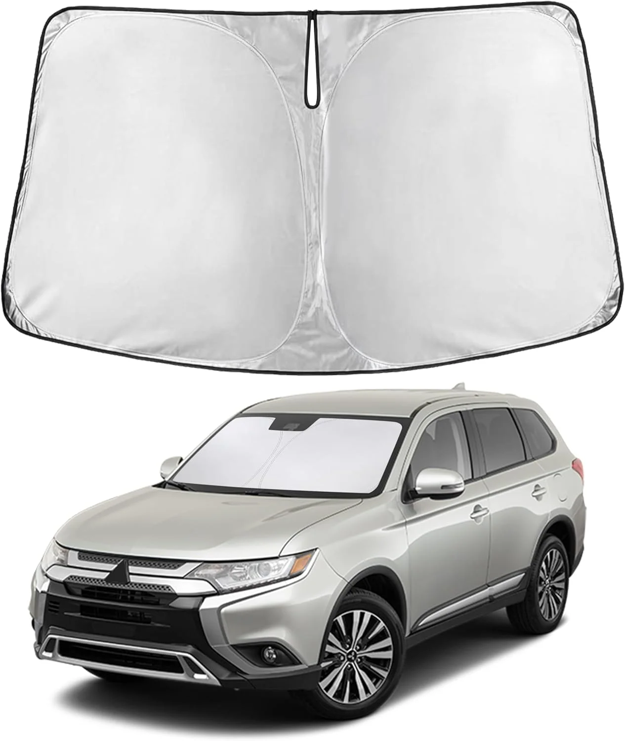 Parasol para parabrisas EcoNour compatible con Mitsubishi Outlander 2013-2021