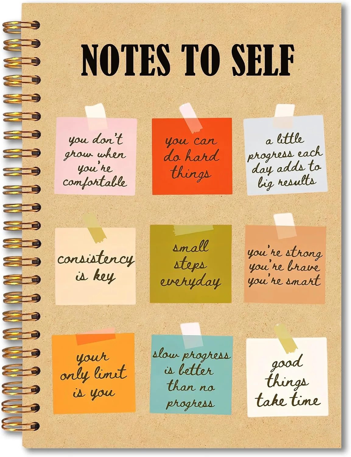 Cuaderno espiral Mkijuhb tapa dura 5.5x8.3 pulgadas
