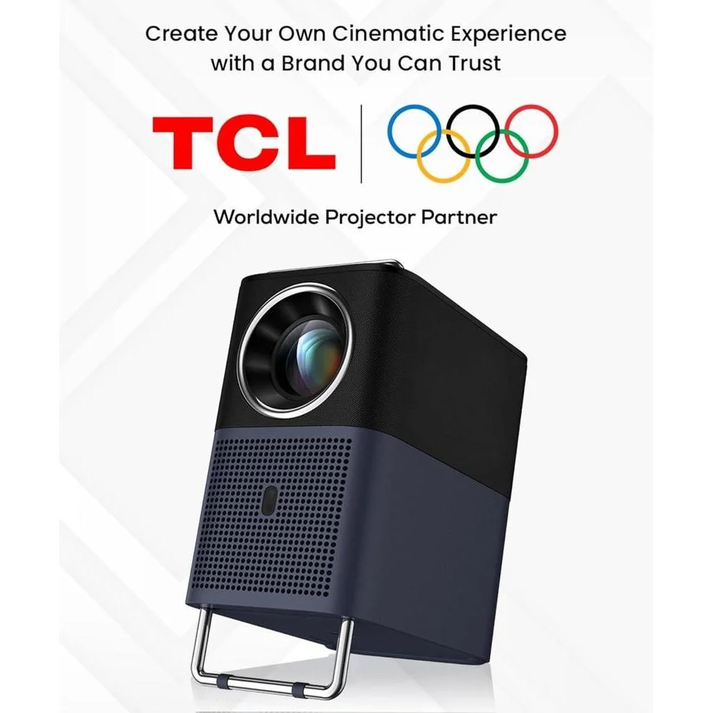 Proyector TCL A1s con 4K, Google TV, Netflix licenciado, WiFi, Bluetooth, Dolby Audio, para cine en casa portátil